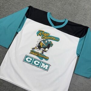 VTG CCM Hockey Jersey Men's Large Robby Glantz‎ Int'l Power Skating NHL